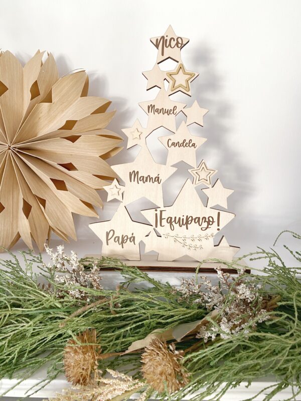 Arbol familiar personalizado para navidad