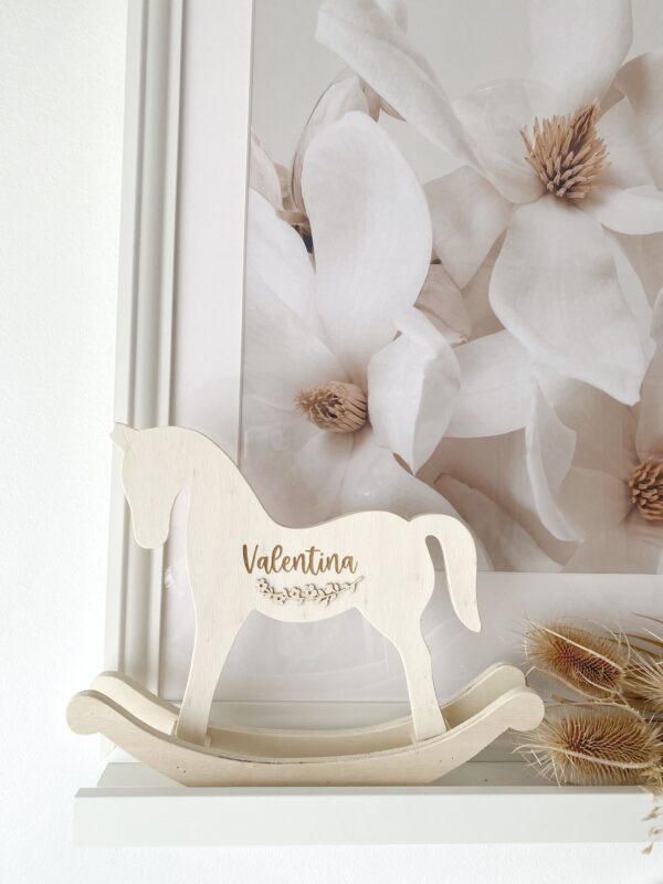 Caballo de madera personalizado para la habitación infantil