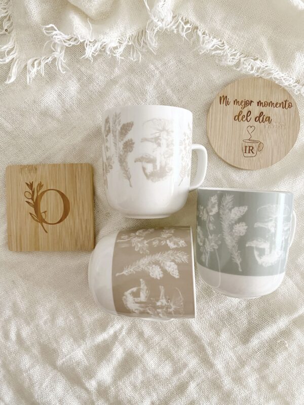 Kit de taza y posavasos personalizados