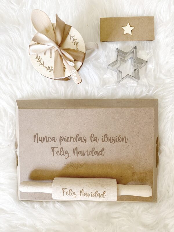 kit navideño personalizado para hacer galletas