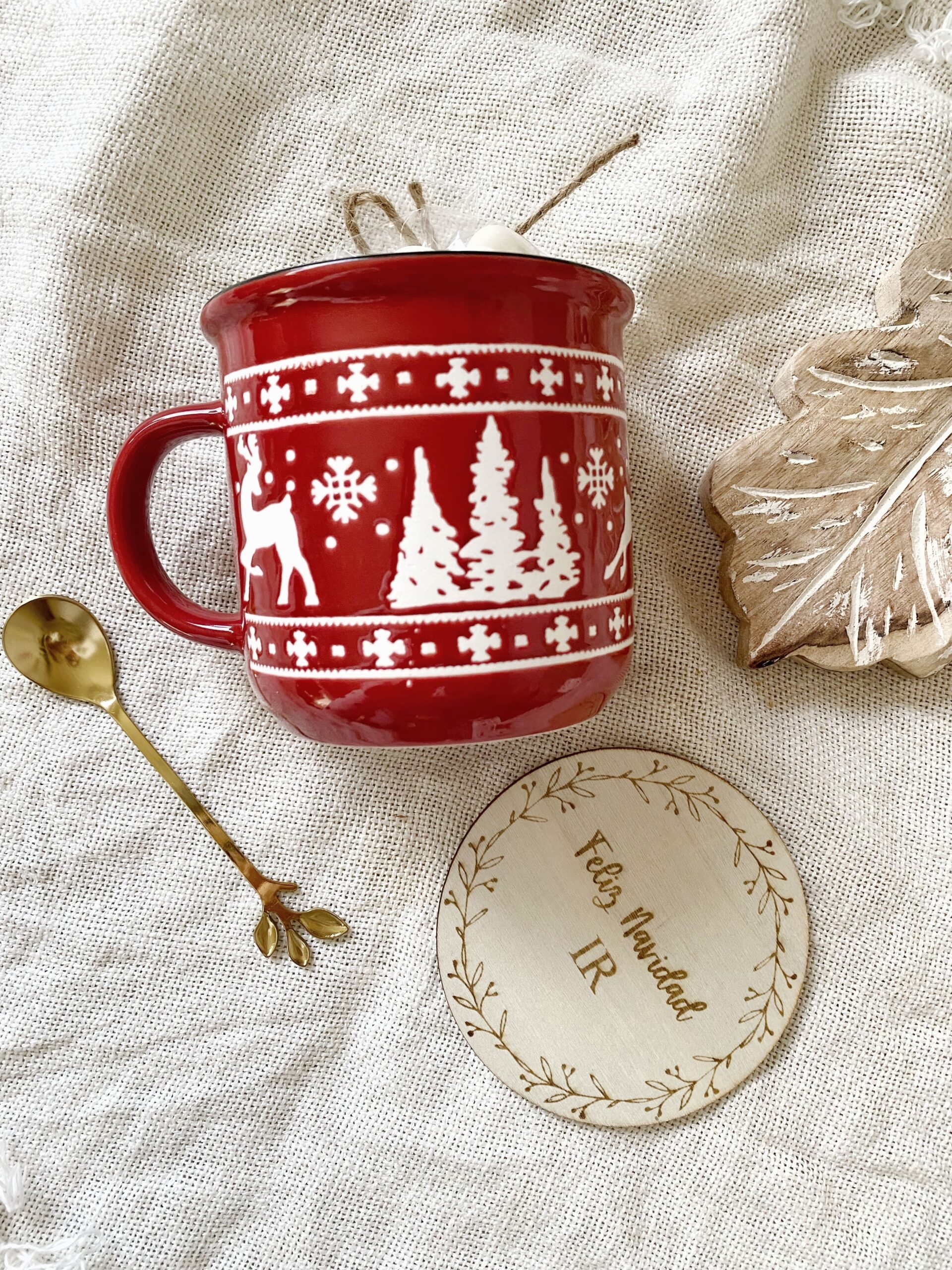 taza navideña personalizada