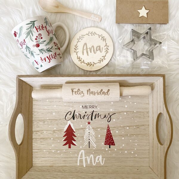 kit navideño personalizado para hacer galletas