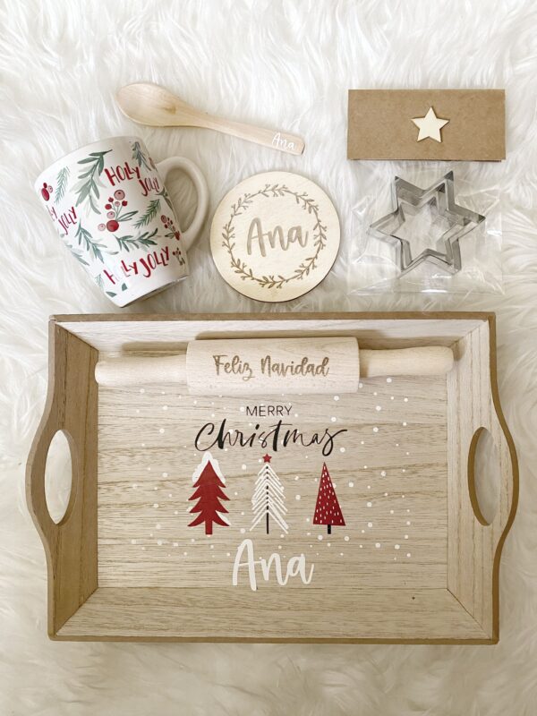 kit navideño personalizado para hacer galletas