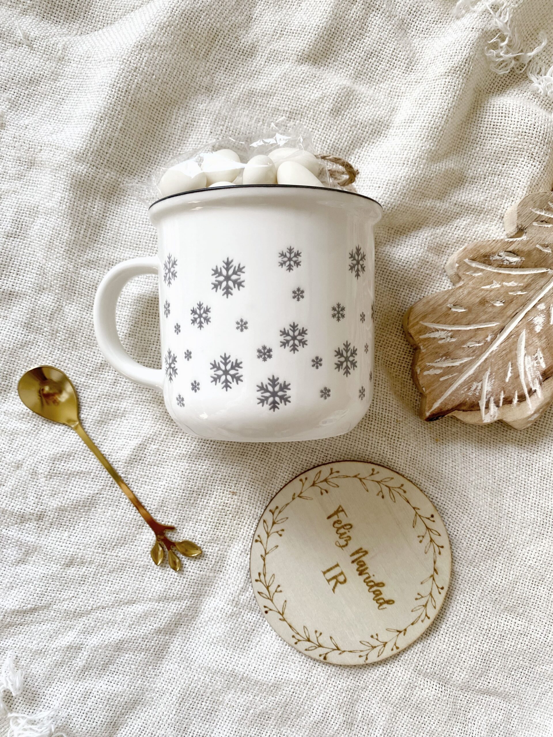 taza navideña personalizada