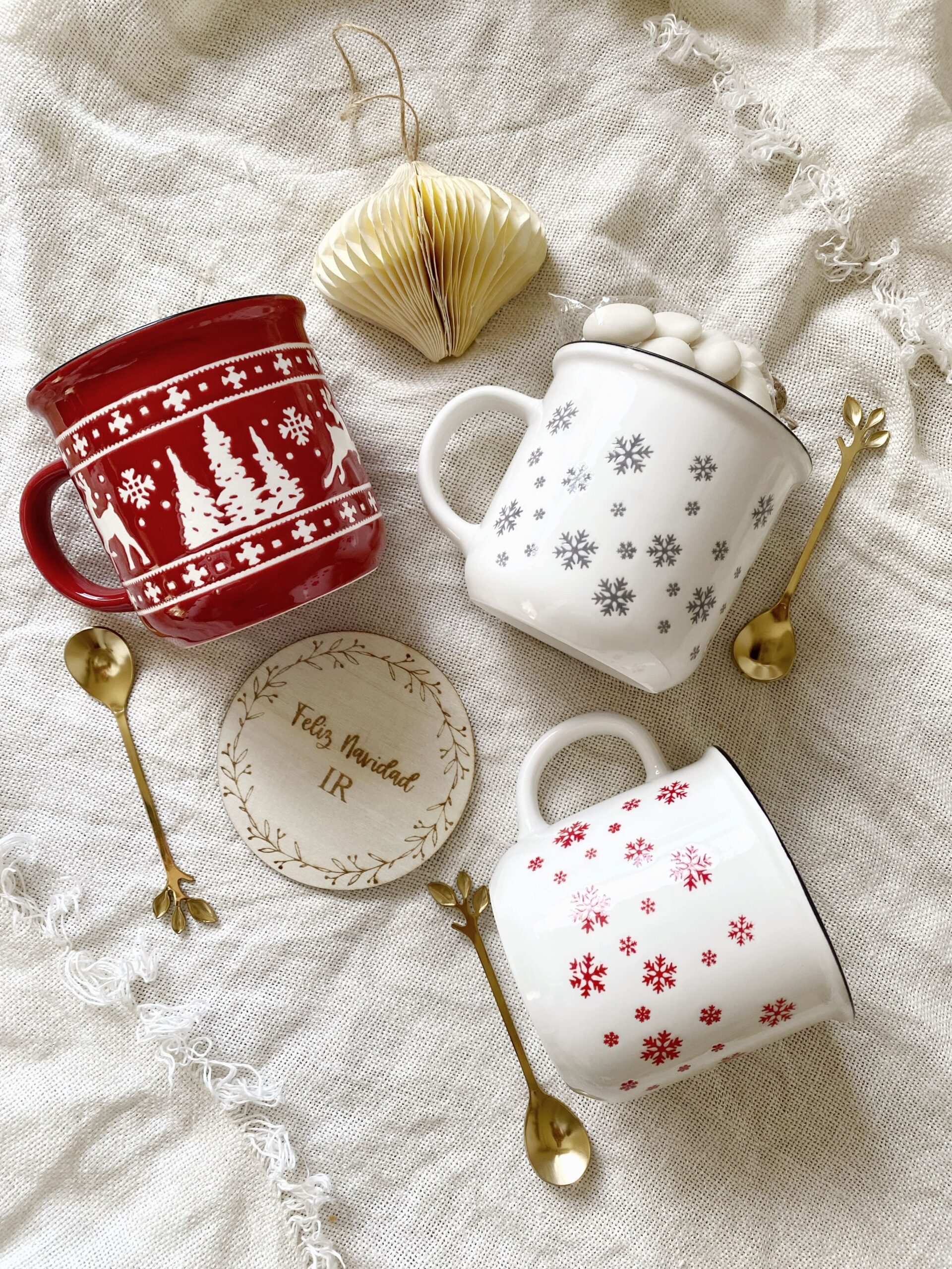 taza navideña personalizada