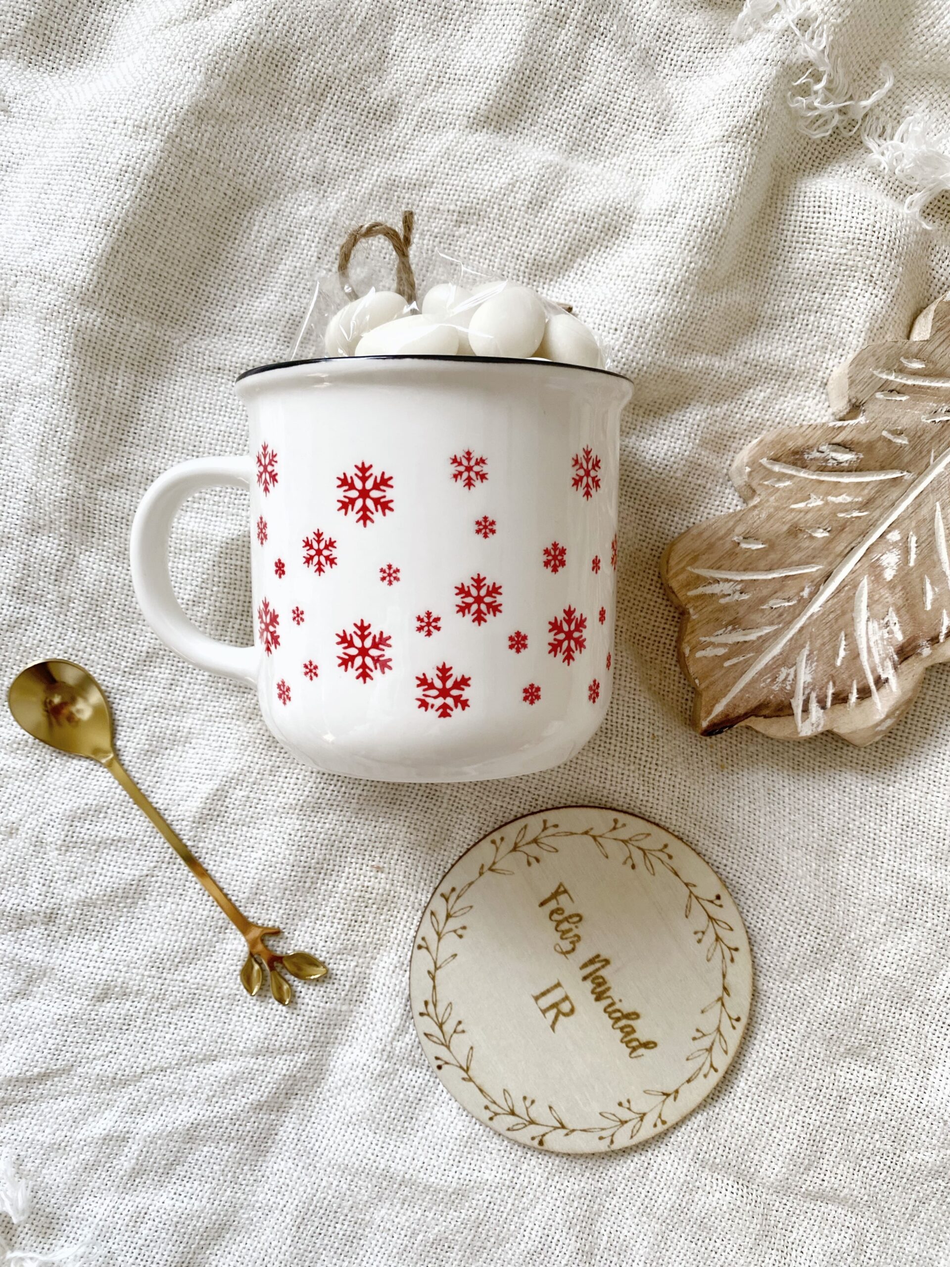 taza navideña personalizada