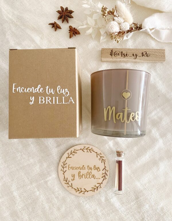 vela personalizada para regalar