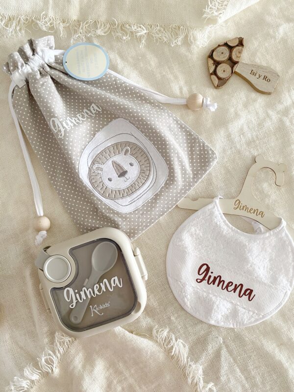 kit de merienda personalizado para bebes
