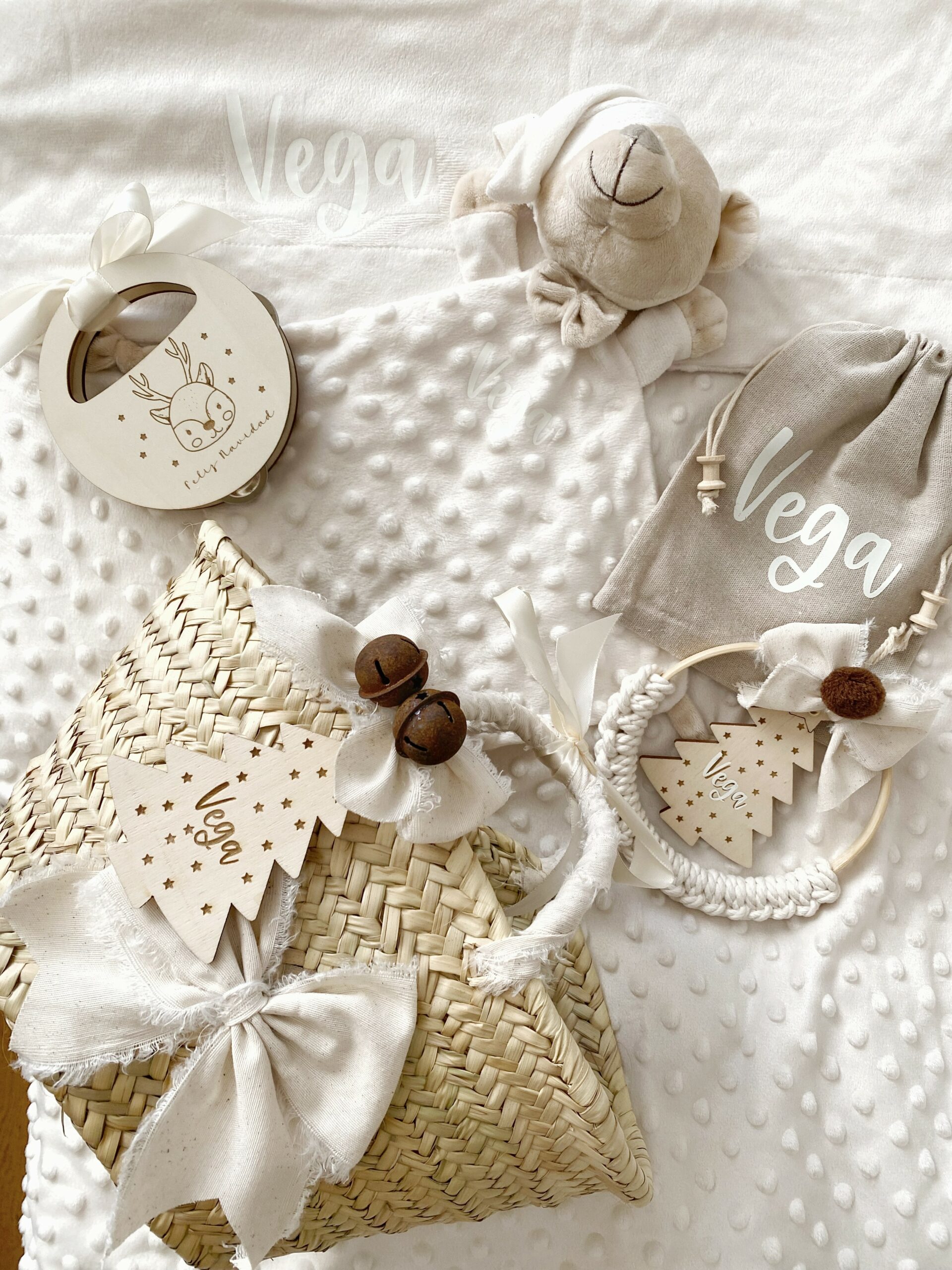 conjunto personalizado navideño para bebe