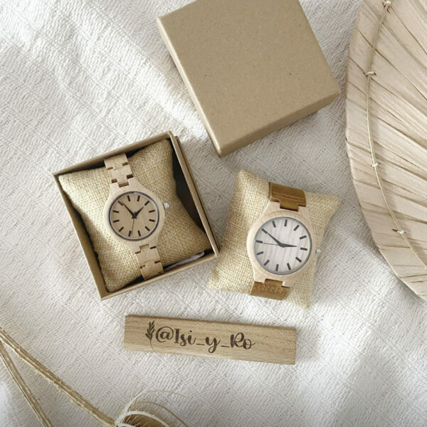 reloj de madera para hombre personalizado