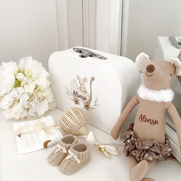 canastilla para bebes personalizada estilo boho