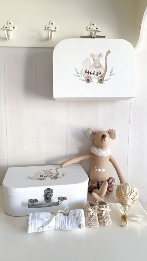 canastilla para bebes personalizada estilo boho