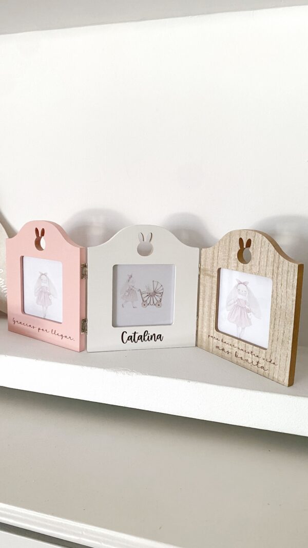 marco de fotos para niñas personalizado