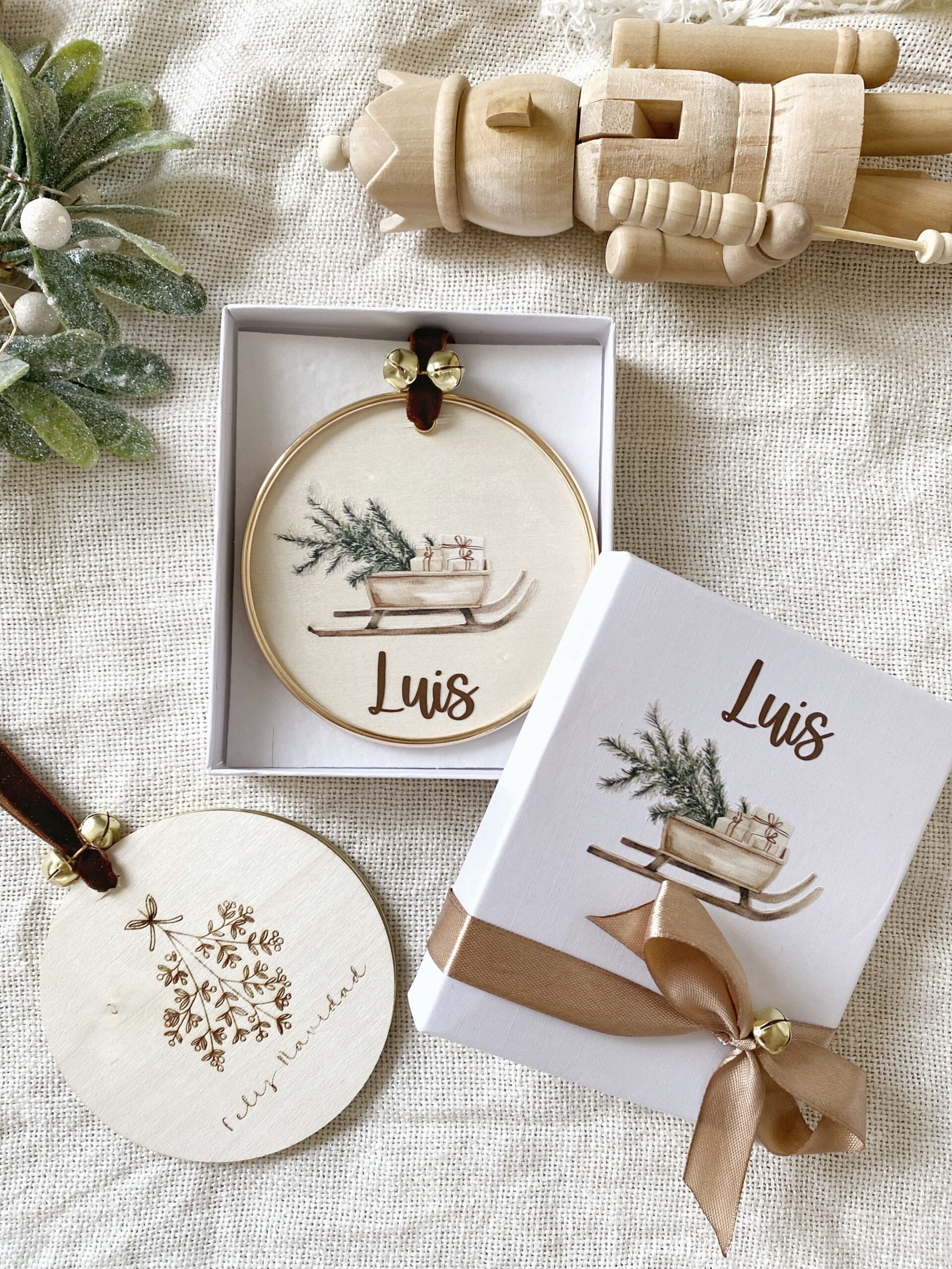 Bola Navidad personalizada mensaje