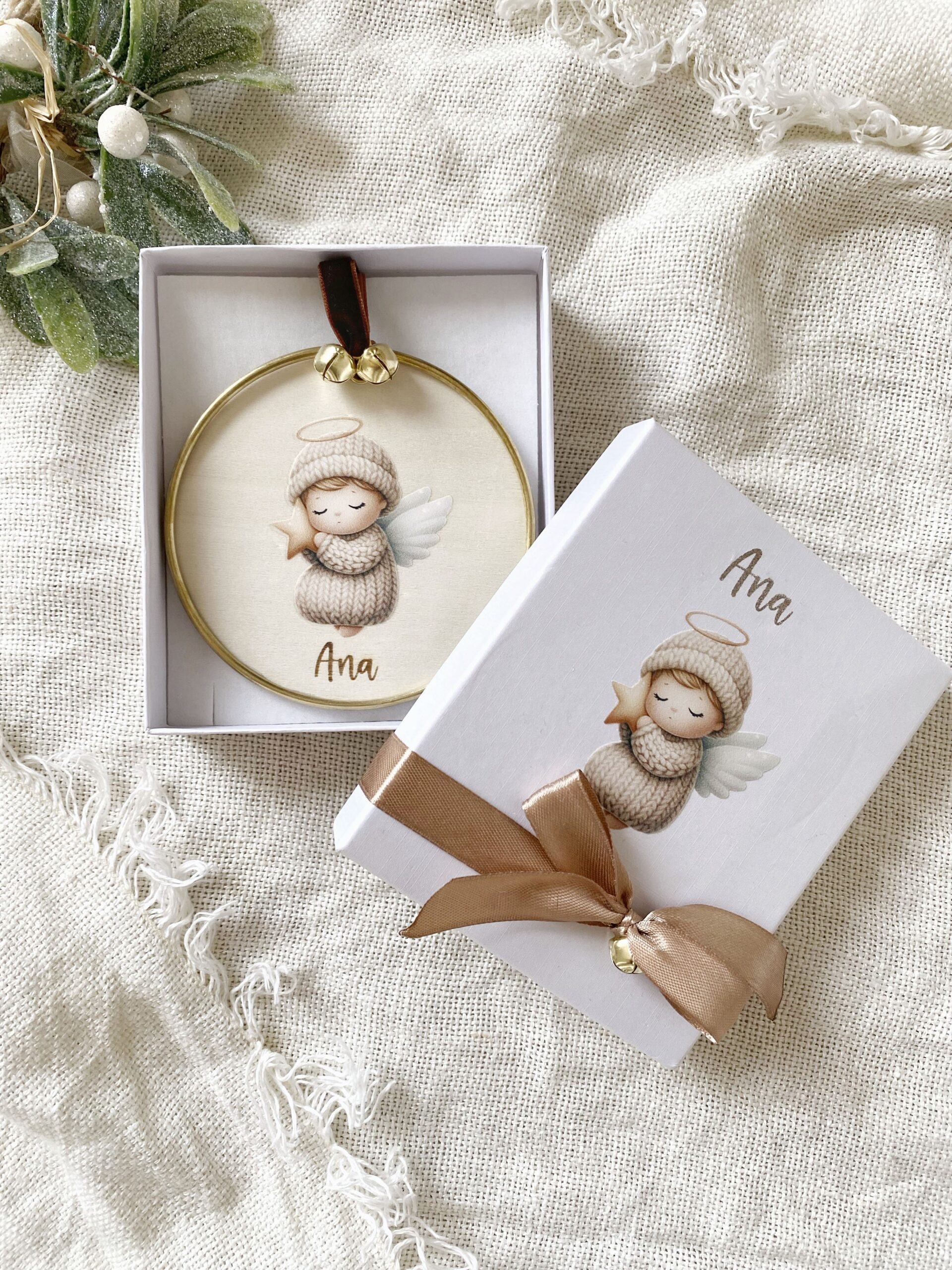 Regalo Navidad personalizado para niños, mi primera navidad