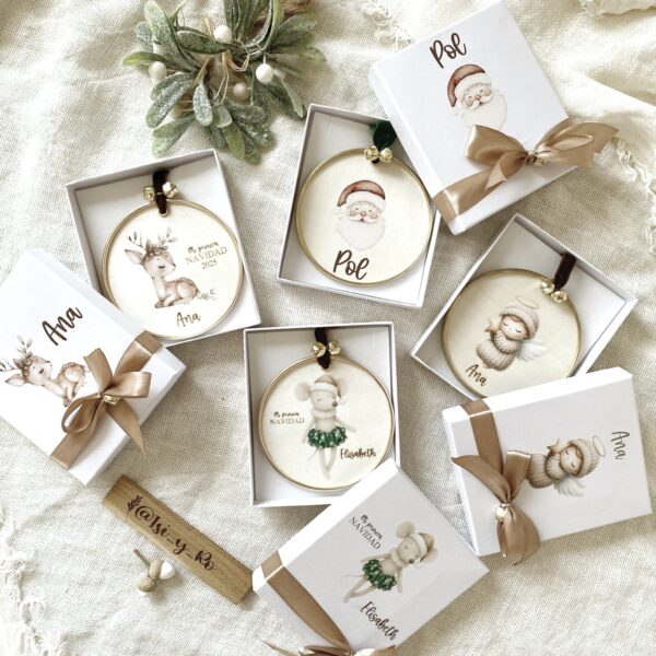 bolas personalizadas navidad niños