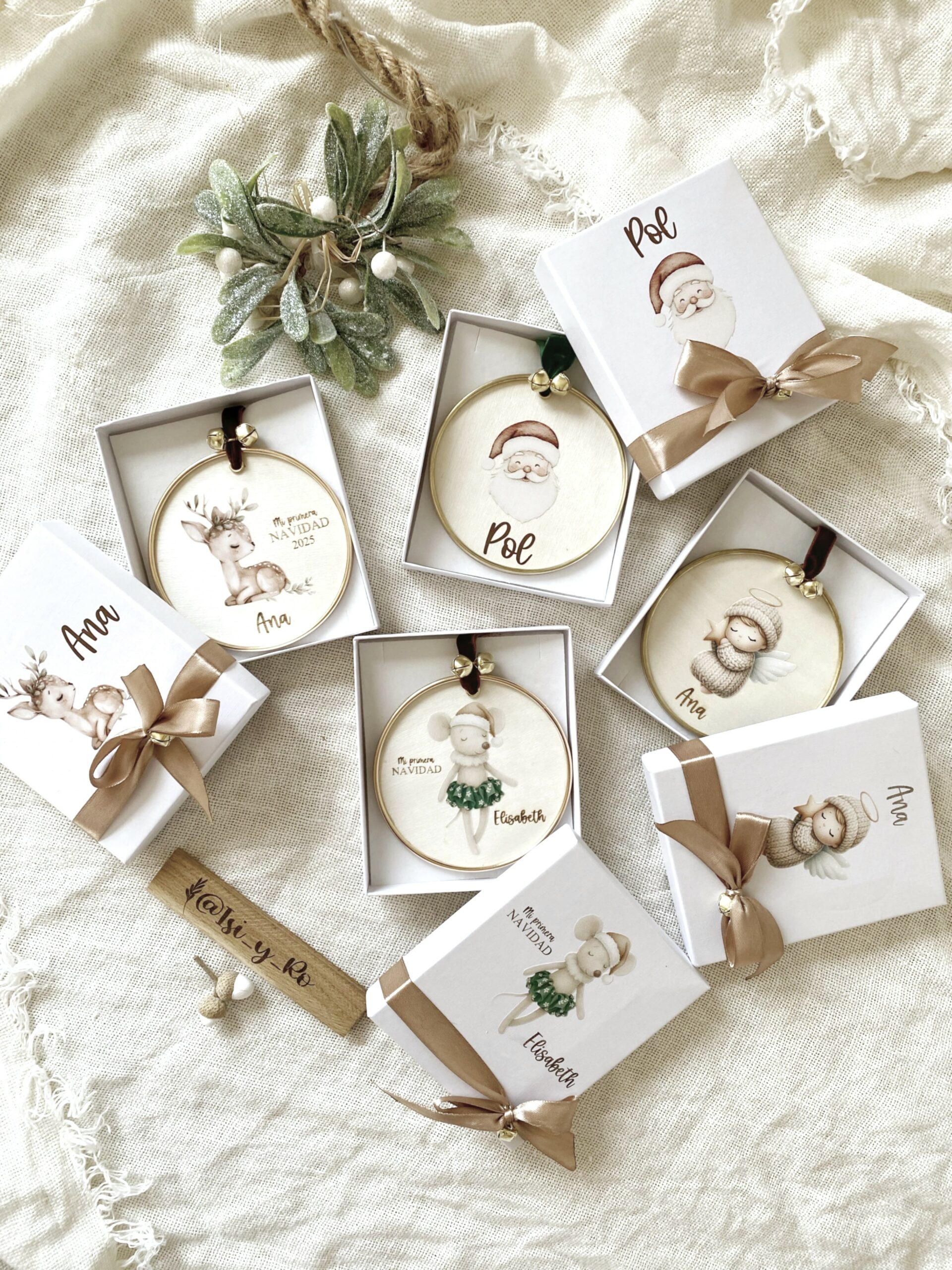 bolas personalizadas navidad niños