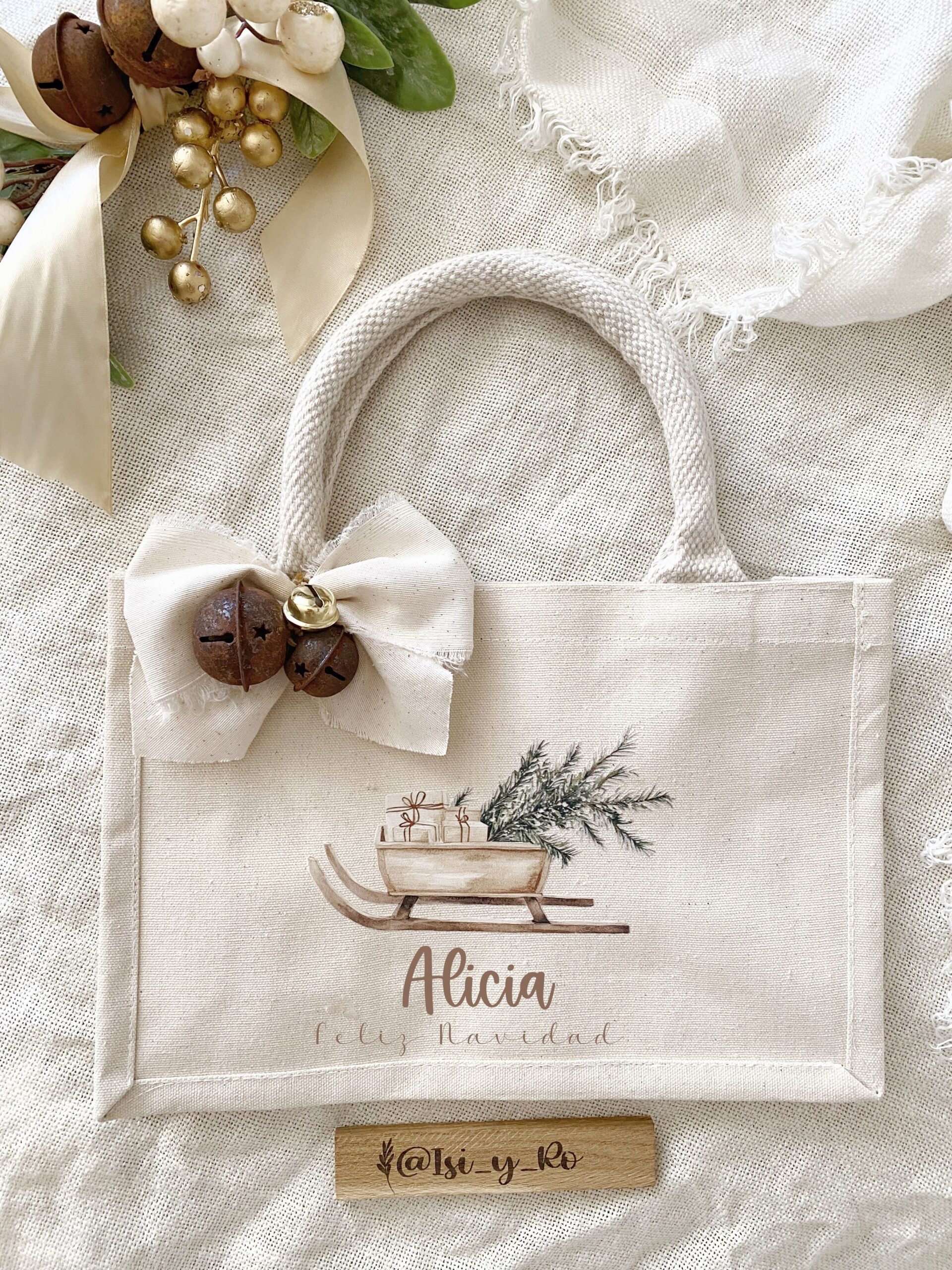 Saco navideño regalo amigo invisible