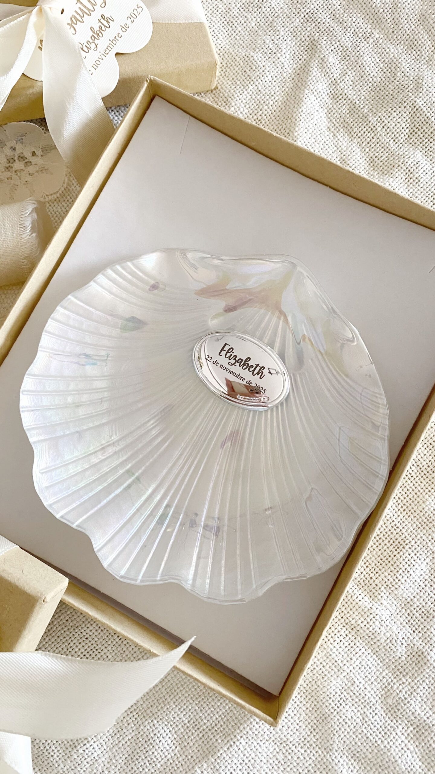 Concha bautismal personalizada incluida en el conjunto de cristianar.