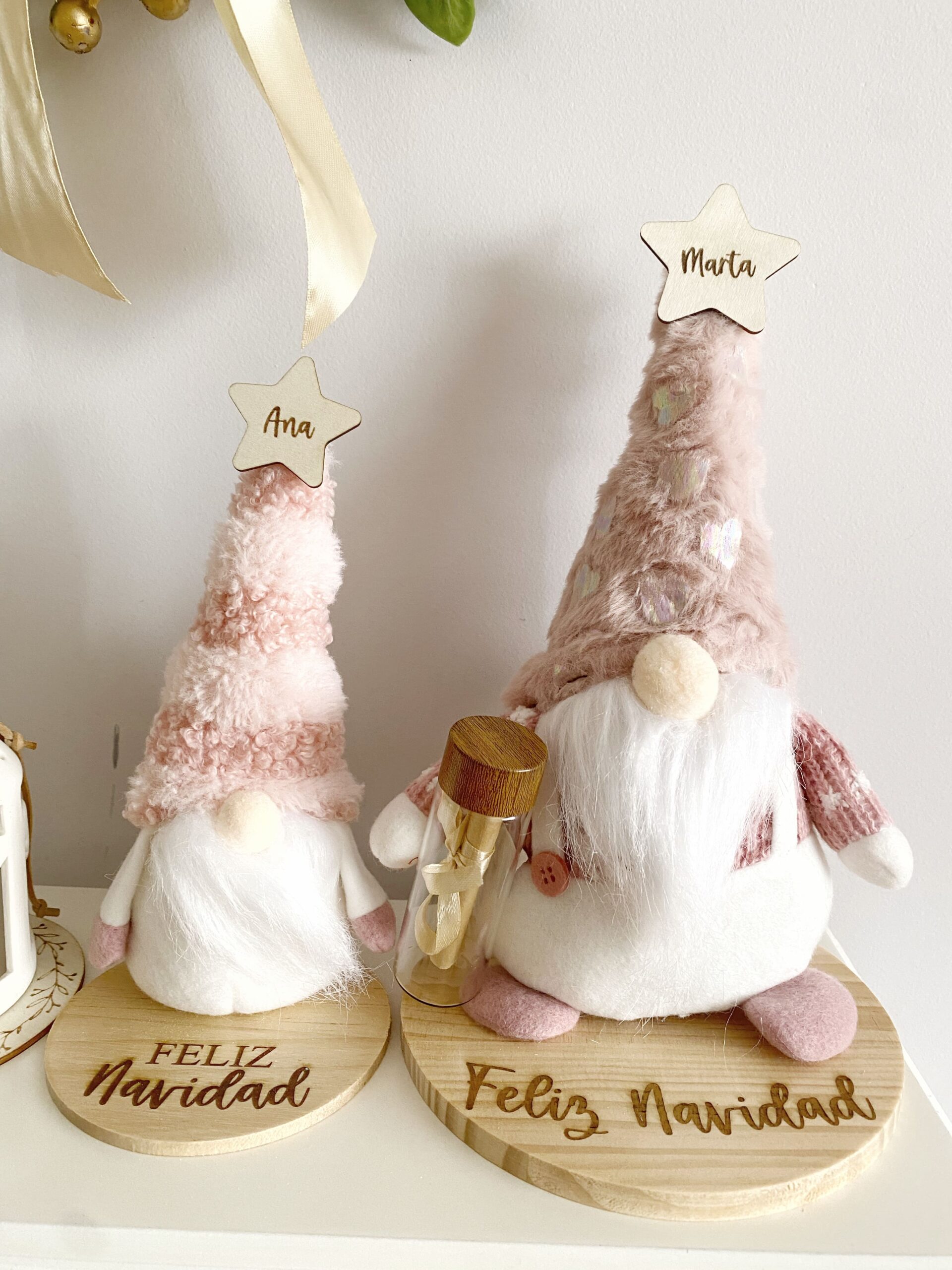 gnomo navideño para personalizar texto