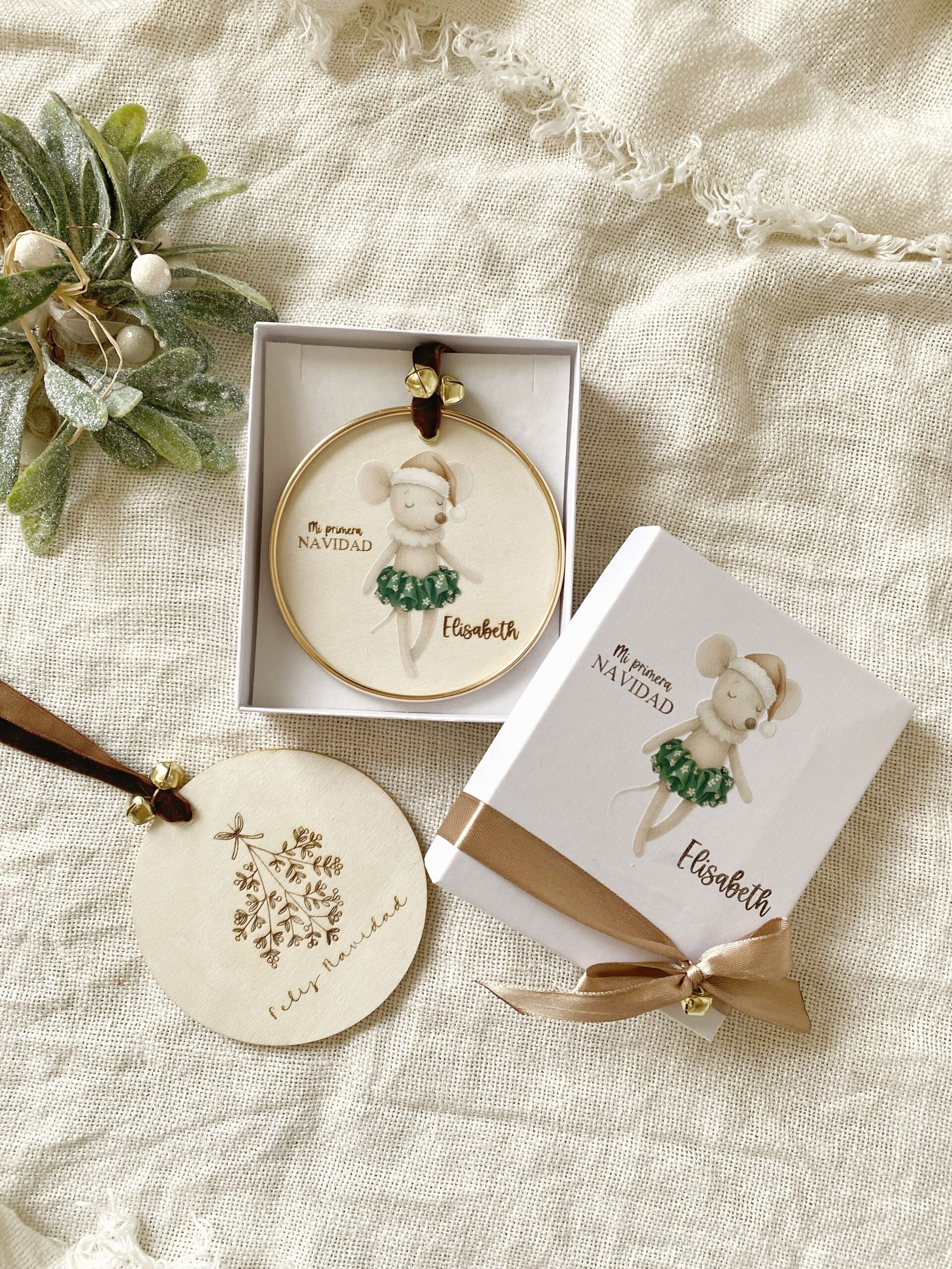 Esfera personalizada primer Navidad