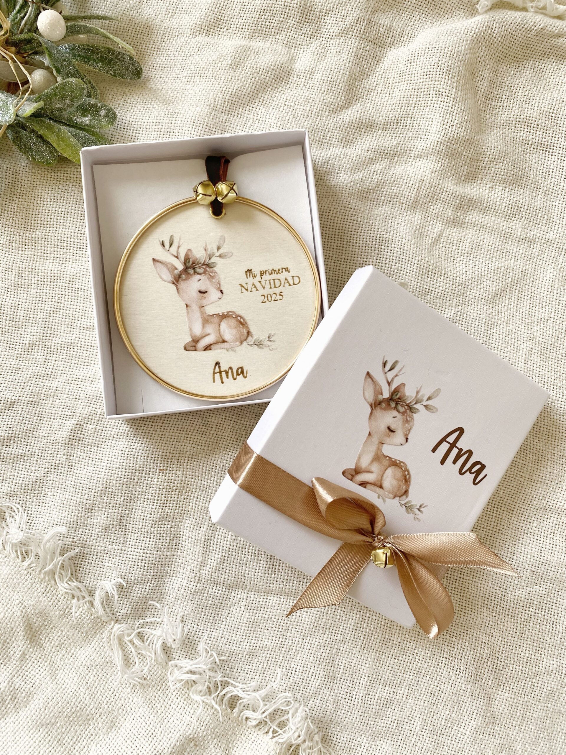 Recuerdo Navidad grabado niño/niña mi primera navidad