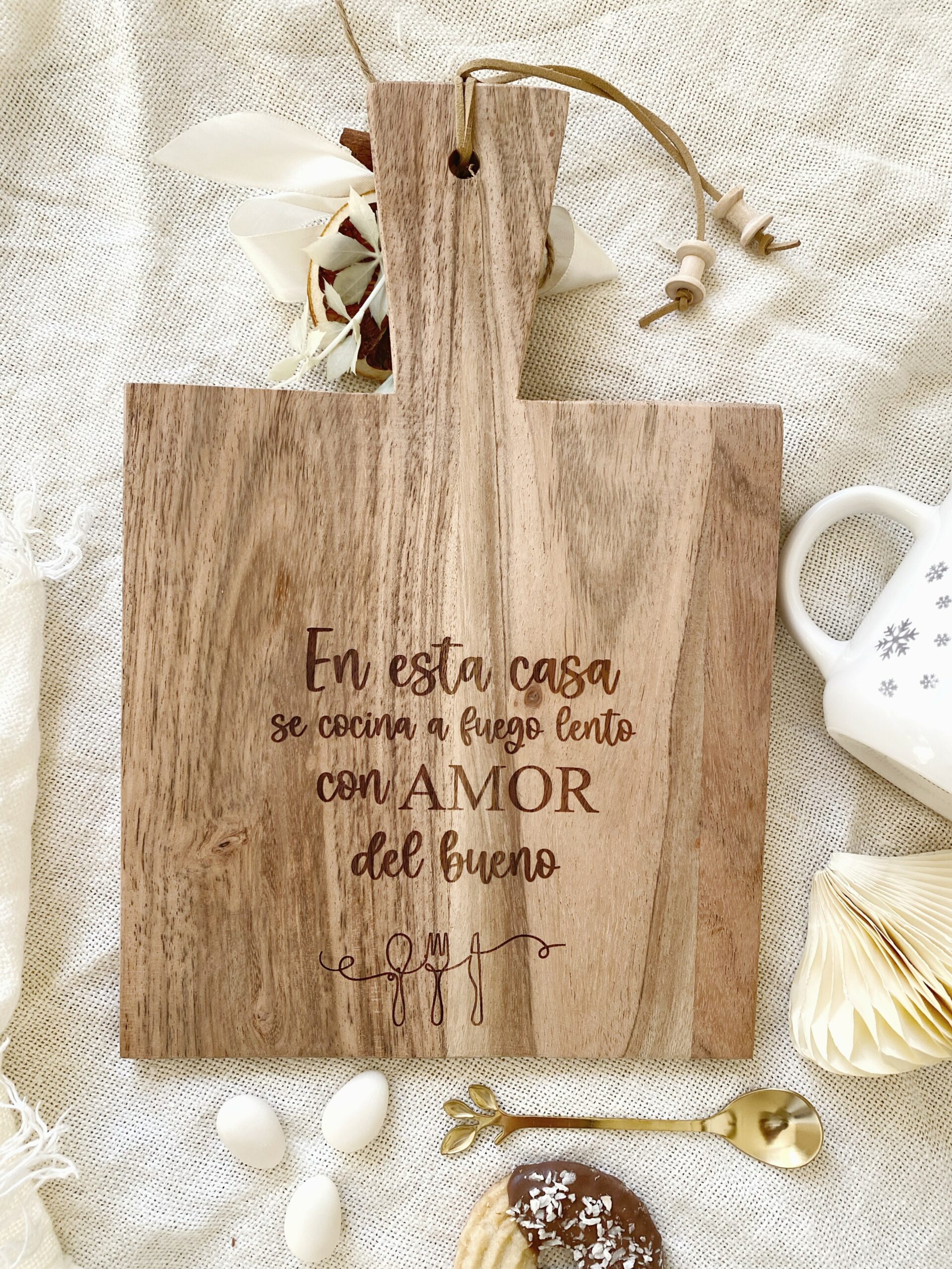 tabla de navidad personalizada con el nombre