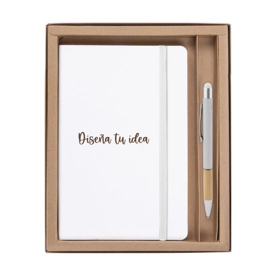 conjunto de cuaderno y boli para libro de firmas comunion